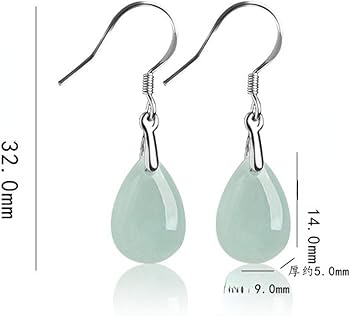 18K使用天然和田玉翡翠エメラルドグリーン碧玉しずく型ピアス鑑定書付AB947 18K使用天然和田玉翡翠エメラルドグリーン碧玉しずく型ピアス鑑定書付